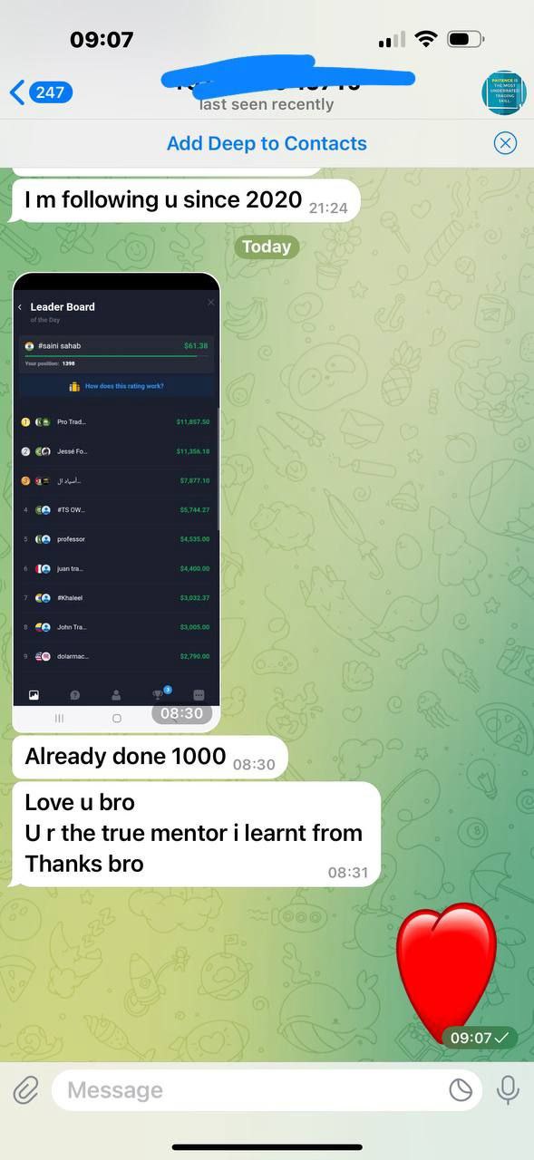 Trader Success Story