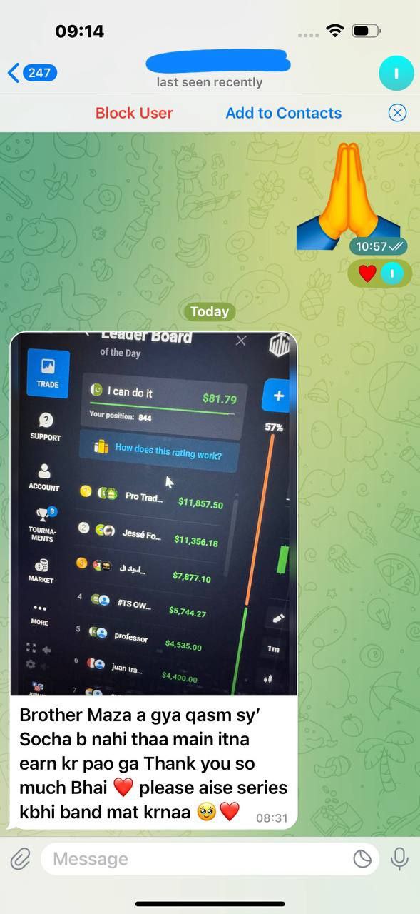 Trader Success Story